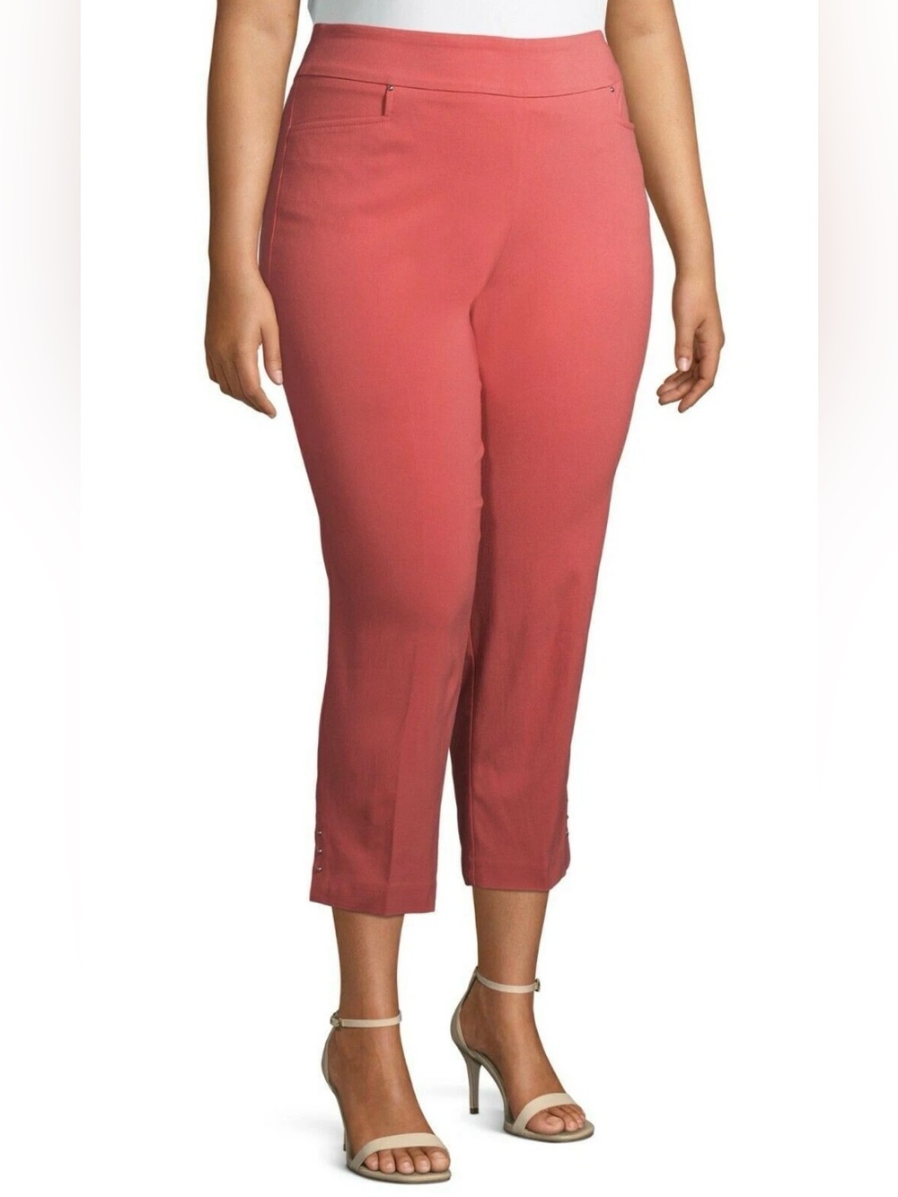 Terra & Sky Plus Size Stretch Capri Cropped Pants! Size 1X.